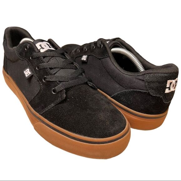 DC Men's Anvil Casual Skate Shoe 11.5 Black Authentic - Picture 1 of 7